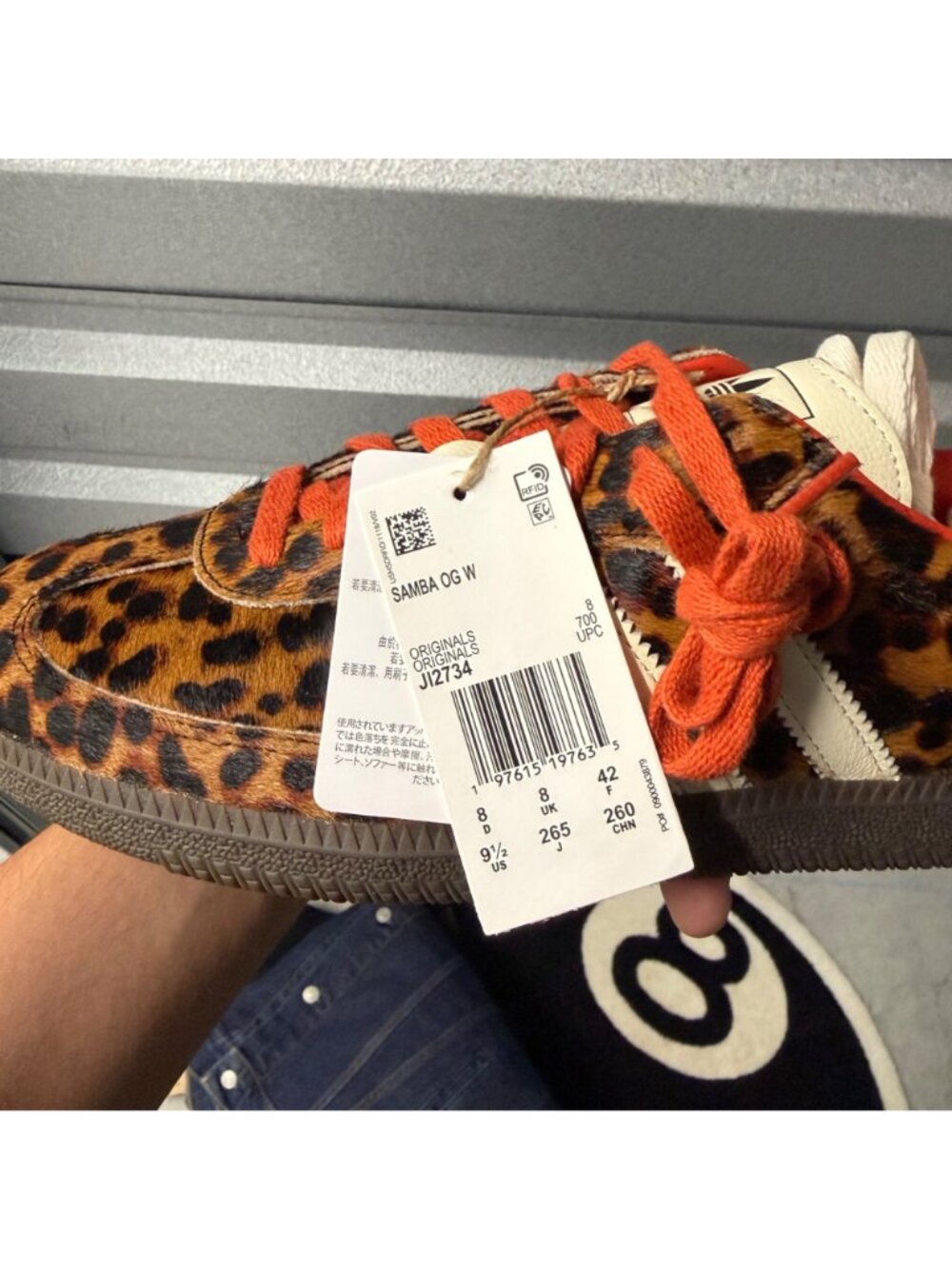 adidas Samba OG Preloved Red Leopard (JI2734) Women's Size 9.5 - Picture 4 of 6